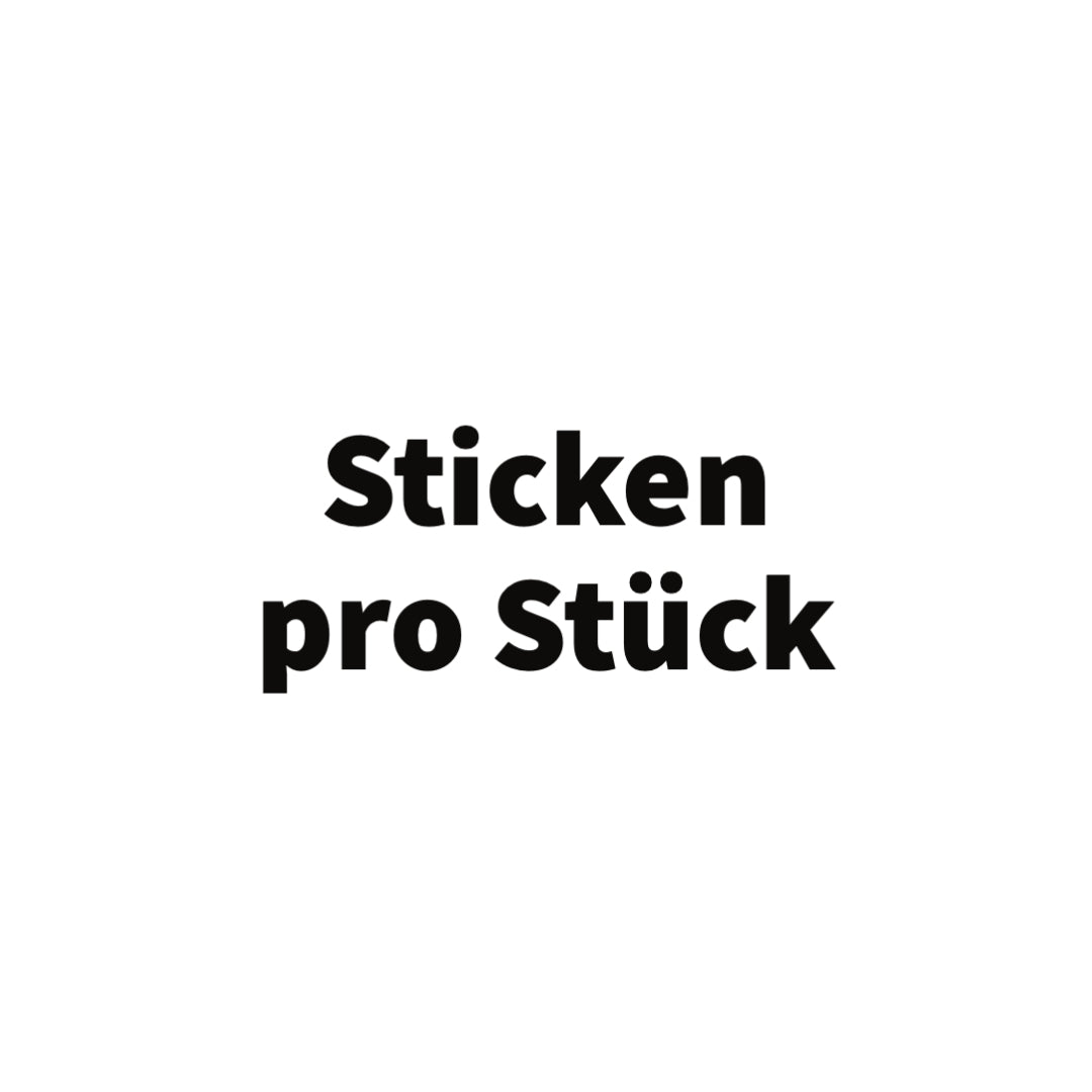 Sticken pro Stück